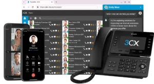 3CX APP Smartphone und Tischtelefon