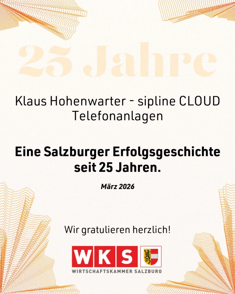 Urkunde 25Jahre sipline