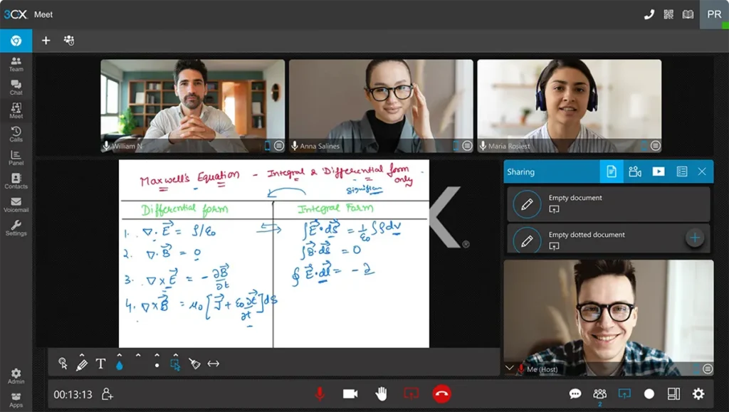3cx telefonanlage Webmeeting