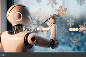 Robo vor Fenster